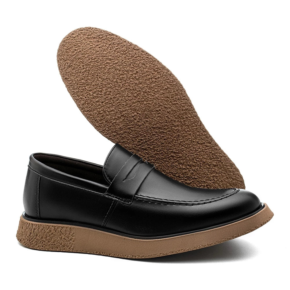 Sapato Mocasssim Masculino Loafer Casual New Crepe Confort Classic