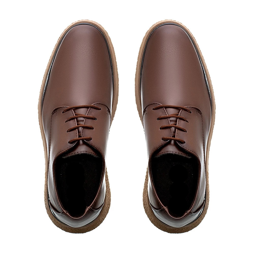 Sapato Masculino Derby Casual New Crepe Confort Classic