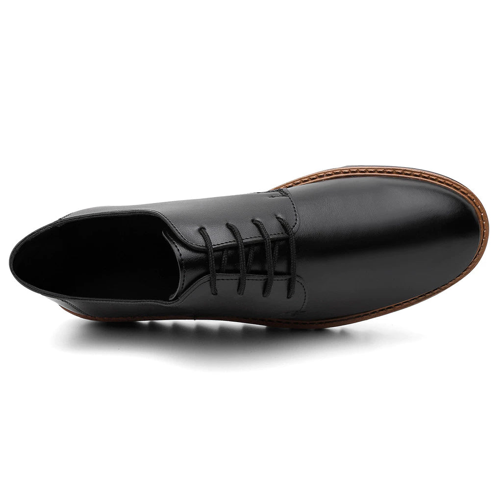 Sapato Social Masculino Esporte Fino Derby Preto Sola Alta