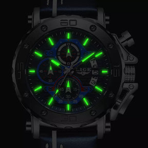 Relógio Masculino Quartzo Pulseira de Couro
