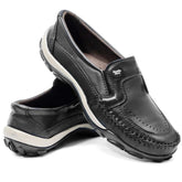 Sapatilha Mocassim Masculina todo em Couro Legítimo Havana