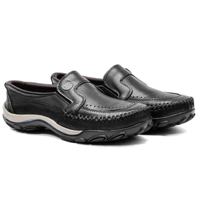 Sapatilha Mocassim Masculina todo em Couro Legítimo Havana