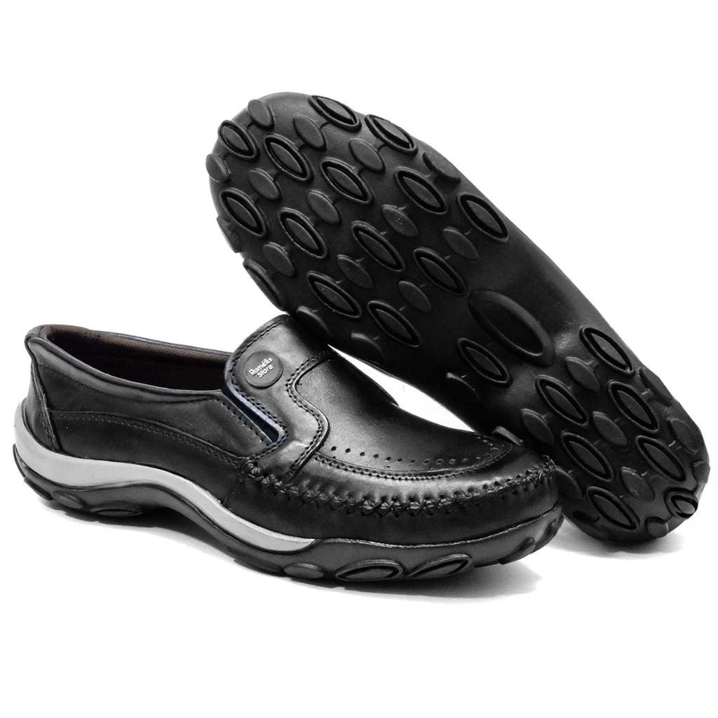 Sapatilha Mocassim Masculina todo em Couro Legítimo Havana