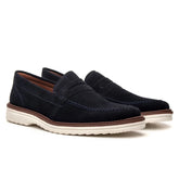 Loafer mocassim Oxford Em Couro Camurça Legitimo