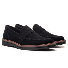 Loafer mocassim Oxford Em Couro Camurça Legitimo