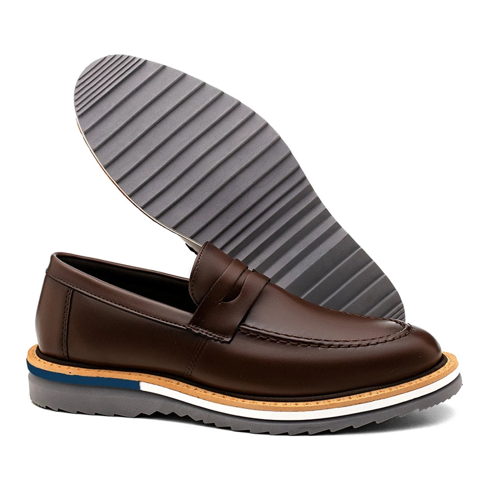 Sapato Mocassim Loafer Oxford Italiano Premium Classic