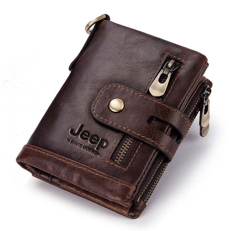 Cartera de piel auténtica - Jeep