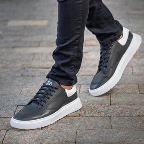 Tenis Masculino Casual em Couro Eco