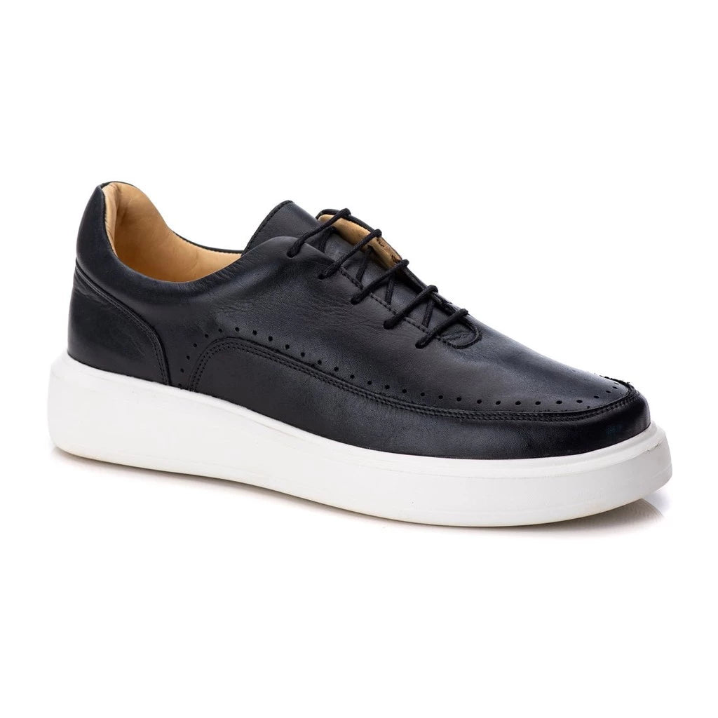 Tênis Sapatênis Casual Masculino Couro Comfort