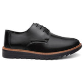 Sapato Social Masculino Esporte Fino Derby Preto Sola Alta