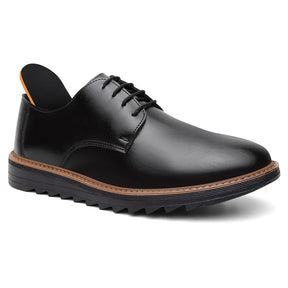 Sapato Social Masculino Esporte Fino Derby Preto Sola Alta