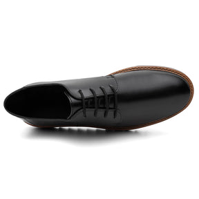 Sapato Social Masculino Esporte Fino Derby Preto Sola Alta