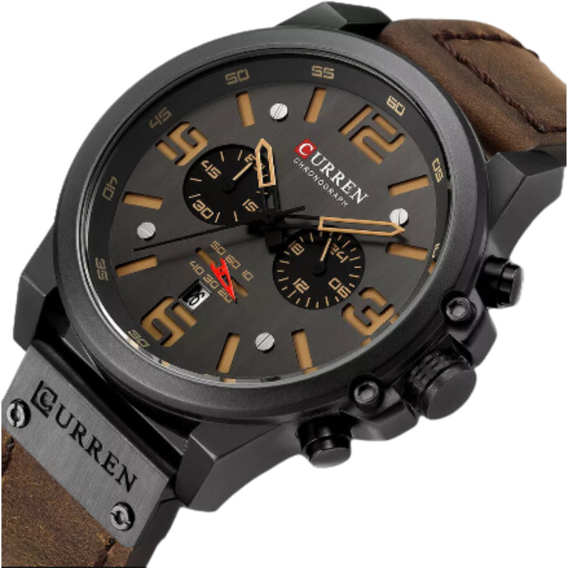 Men's Leather Watch - Doc