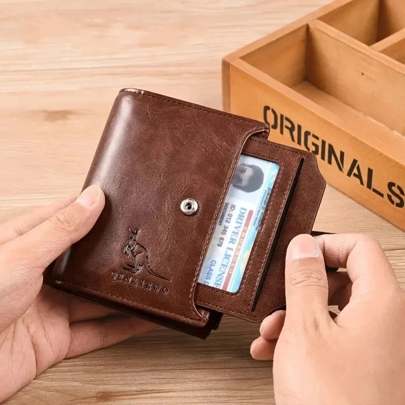 Blocked Rfid Genuine Leather Wallet