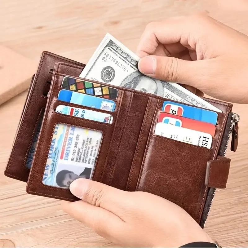 Blocked Rfid Genuine Leather Wallet